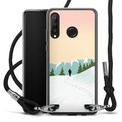 New Carry Case Transparent Stoff schwarz/silber