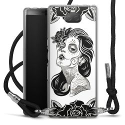 Carry Case Transparent Fabric black/silver