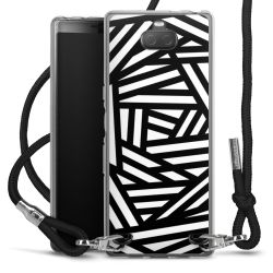 Carry Case Transparent Fabric black/silver