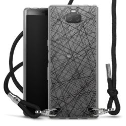 Carry Case Transparent Fabric black/silver