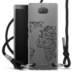 Carry Case Transparent Fabric black/silver