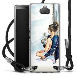 Carry Case Transparent Fabric black/silver