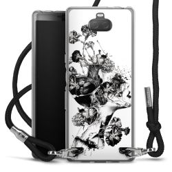 Carry Case Transparent Fabric black/silver