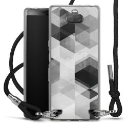 Carry Case Transparent Fabric black/silver