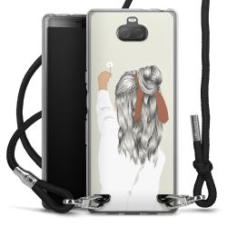 Carry Case Transparent Fabric black/silver