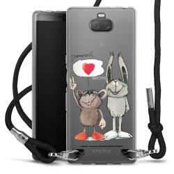 New Carry Case Transparent Stoff schwarz/silber