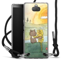 New Carry Case Transparent Stoff schwarz/silber