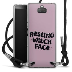 New Carry Case Transparent Stoff schwarz/silber