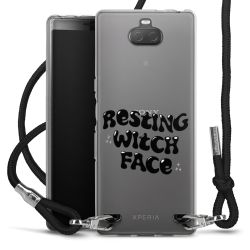 New Carry Case Transparent Stoff schwarz/silber