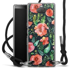 New Carry Case Transparent Stoff schwarz/silber