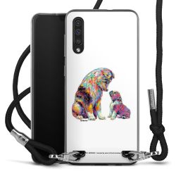 New Carry Case Transparent Stoff schwarz/silber