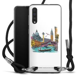 New Carry Case Transparent Stoff schwarz/silber