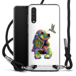 New Carry Case Transparent Stoff schwarz/silber