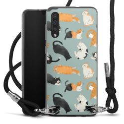 New Carry Case Transparent Stoff schwarz/silber