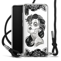 Carry Case Transparent Fabric black/silver