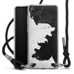 Carry Case Transparent Fabric black/silver