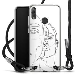 Carry Case Transparent Fabric black/silver