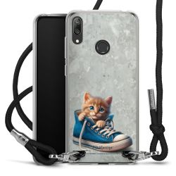 New Carry Case Transparent Stoff schwarz/silber