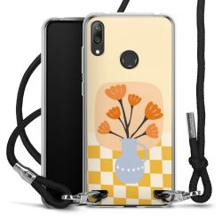 New Carry Case Transparent Stoff schwarz/silber