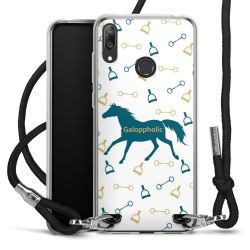 New Carry Case Transparent Stoff schwarz/silber