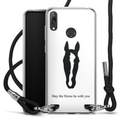 New Carry Case Transparent Stoff schwarz/silber