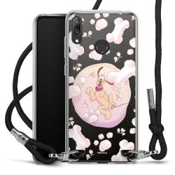 New Carry Case Transparent Stoff schwarz/silber