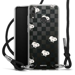 New Carry Case Transparent Stoff schwarz/silber