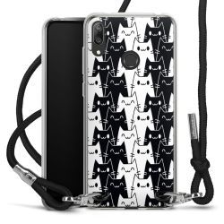 New Carry Case Transparent Stoff schwarz/silber