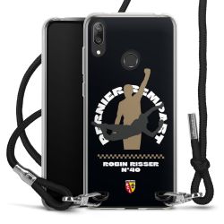 New Carry Case Transparent Stoff schwarz/silber