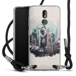 Carry Case Transparent Fabric black/silver