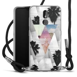 Carry Case Transparent Fabric black/silver