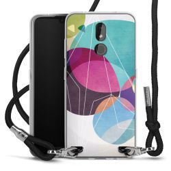 Carry Case Transparent Fabric black/silver