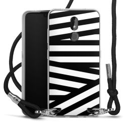 Carry Case Transparent Fabric black/silver