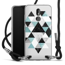 Carry Case Transparent Fabric black/silver