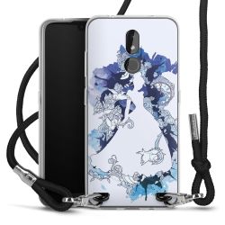 Carry Case Transparent Fabric black/silver