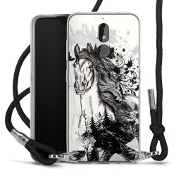 Carry Case Transparent Fabric black/silver