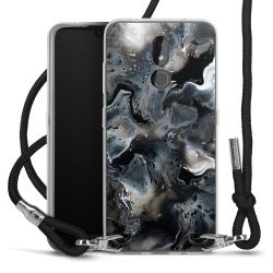 Carry Case Transparent Fabric black/silver