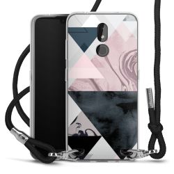 Carry Case Transparent Fabric black/silver