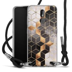 Carry Case Transparent Fabric black/silver