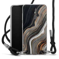 Carry Case Transparent Fabric black/silver