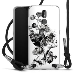 Carry Case Transparent Fabric black/silver