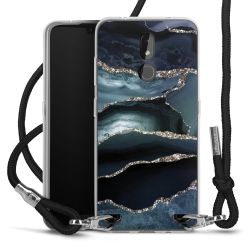 Carry Case Transparent Fabric black/silver