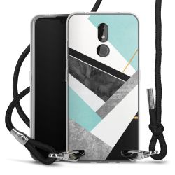 Carry Case Transparent Fabric black/silver