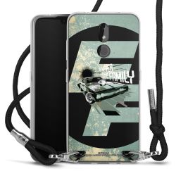 Carry Case Transparent Fabric black/silver