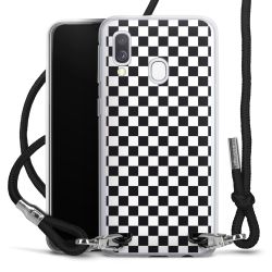 Carry Case Transparent Fabric black/silver