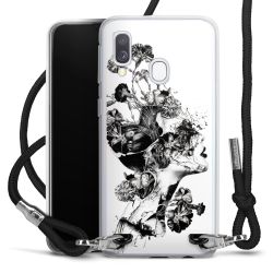 Carry Case Transparent Fabric black/silver