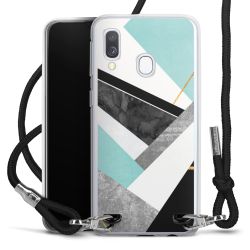 Carry Case Transparent Fabric black/silver