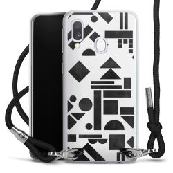 Carry Case Transparent Fabric black/silver