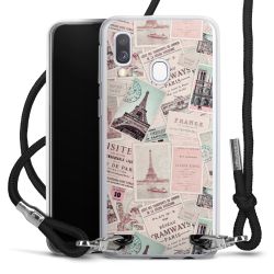 Carry Case Transparent Fabric black/silver