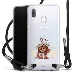 New Carry Case Transparent Stoff schwarz/silber